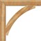 Ekena Millwork Thorton Block Rough Sawn Bracket, Western Red Cedar, 6"W x 44"D x 44"H BKT06X44X44THR05RWR - alternate 4